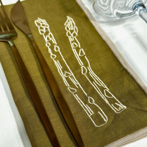Asparagus | Σετ με 2 πετσέτες φαγητού