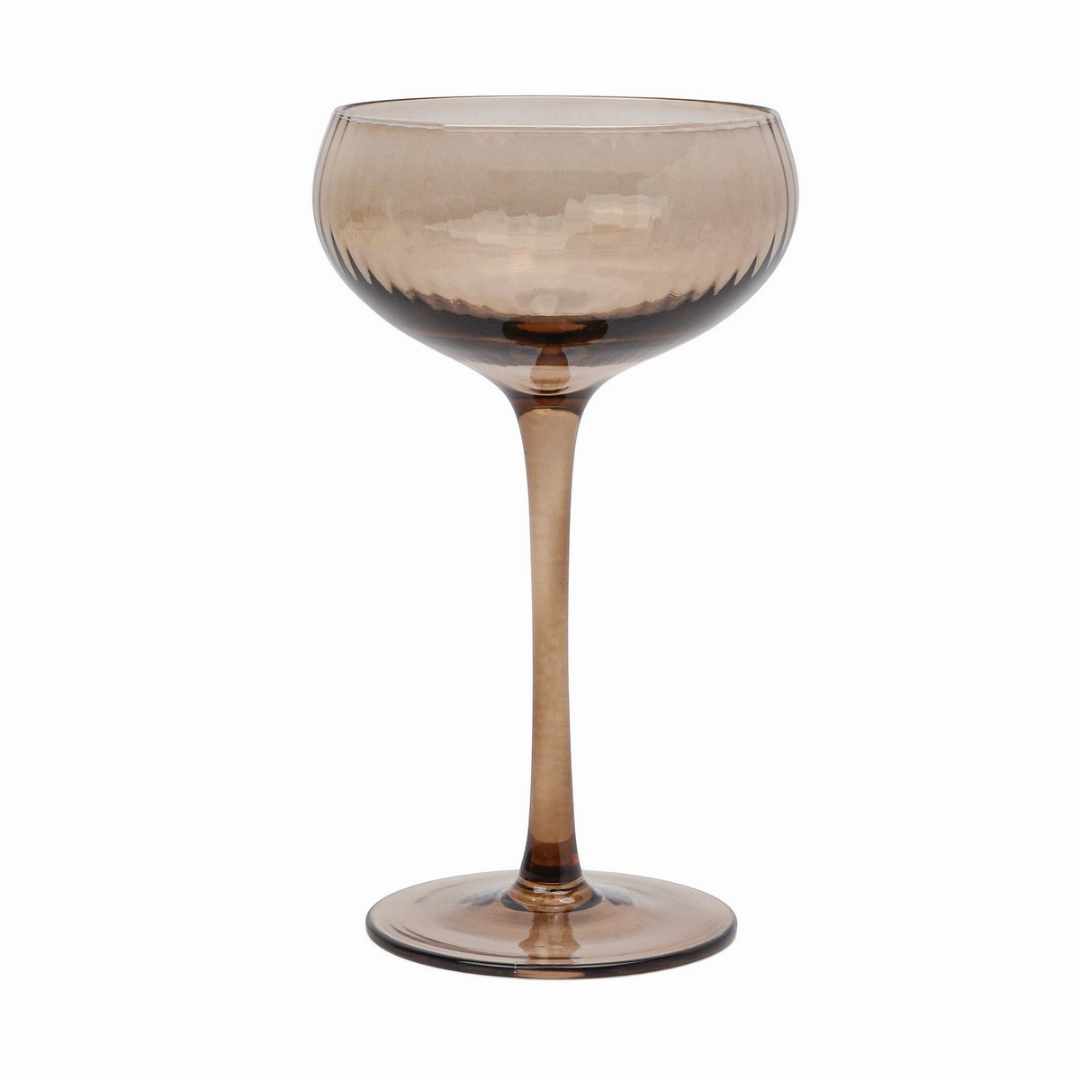 The Lou Coupe Glass | Σετ με 2 Smoke Ποτήρια