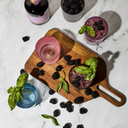 The Garth – Board & Knife Set | Acacia Wood & Χρυσό Inox