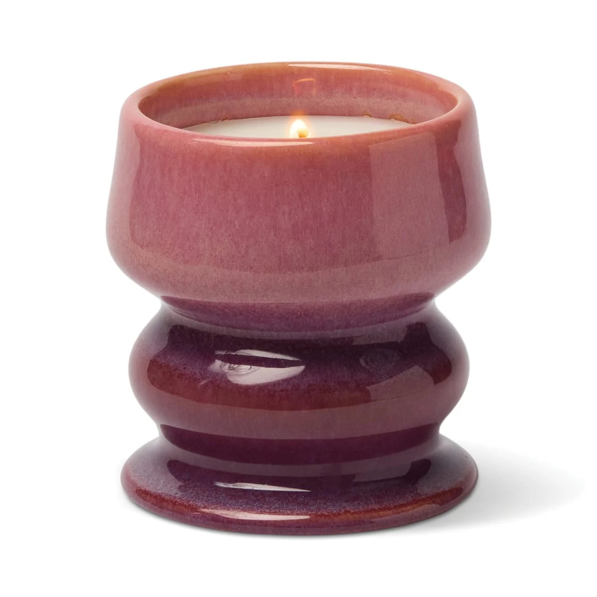 Αρωματικό κερί σόγιας Paddywax Melt Wild Fig & Cedar 240g σε οργανικό ματ κεραμικό δοχείο.