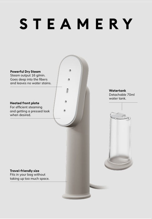 Steamery Cirrus Lite Travel Steamer | Sand