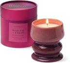 Αρωματικό κερί σόγιας Paddywax Melt Wild Fig & Cedar 240g σε οργανικό ματ κεραμικό δοχείο.